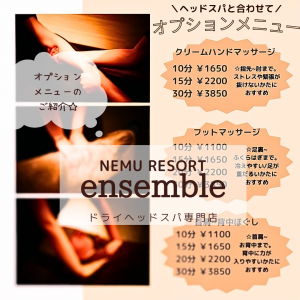 オプションメニューのご紹介☆